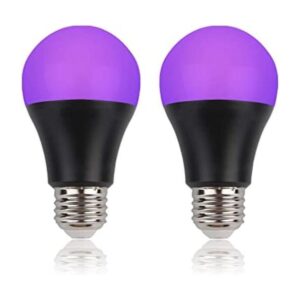 Bombilla LED UV negra 2 unidades 8 W equivalente a 60_1