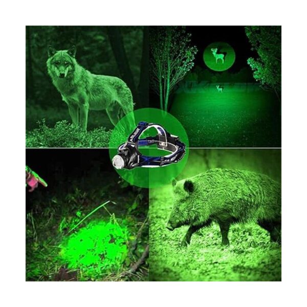 Greenlight Linterna frontal LED 1800 lúmenes con zoom de_2