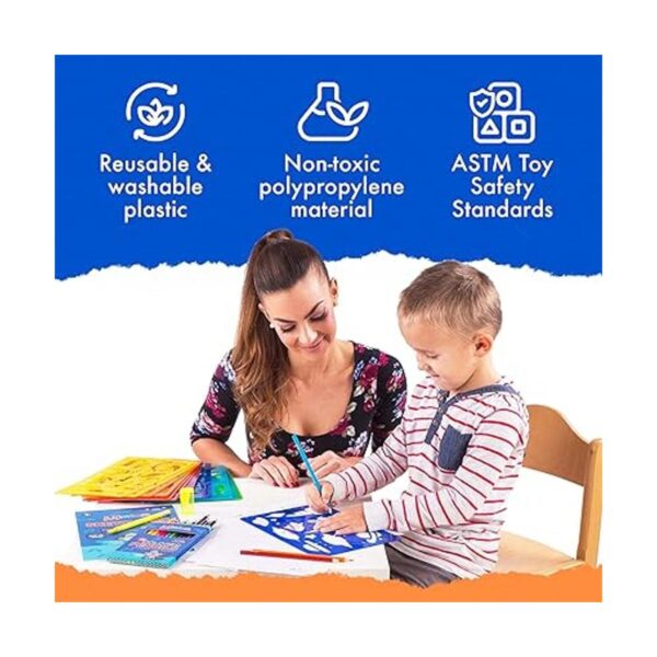 Mimtom Kit de plantillas de dibujo para niños juego de_3