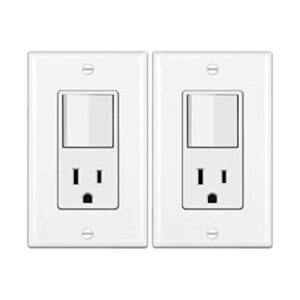 BESTTEN Paquete de 2 interruptores combinados de luz de_1