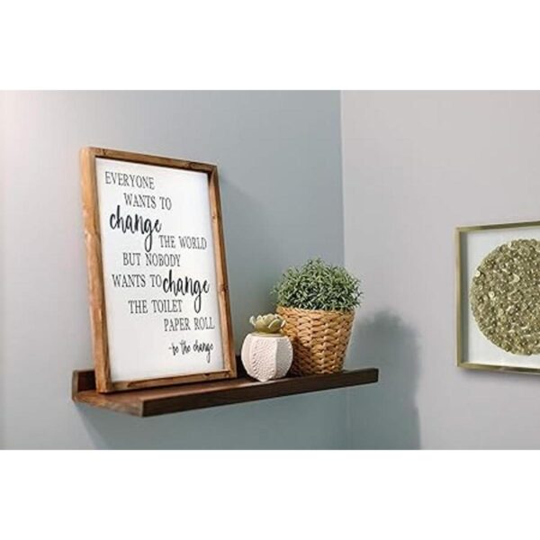 Decoración de pared para baño decoración rústica de_5