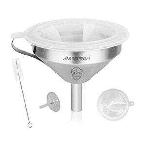HAUSPROFI Embudo de acero inoxidable embudo de cocina de_1