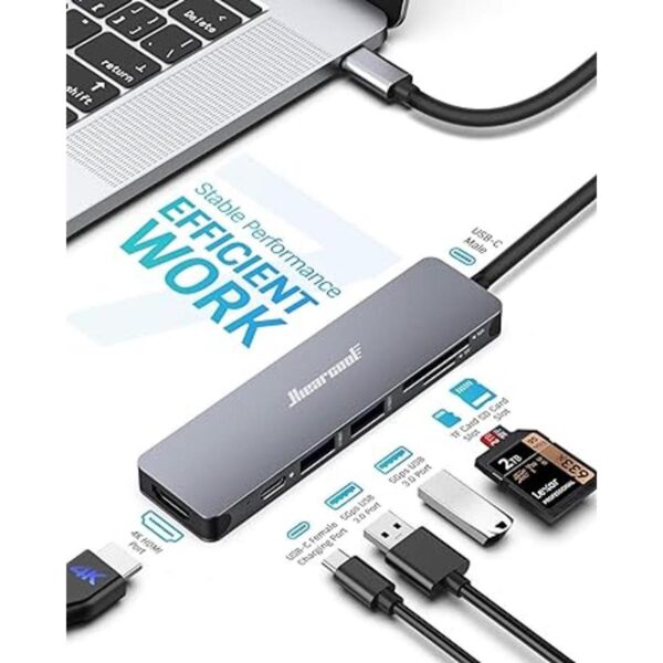 Hiearcool Adaptador HUB con USB C y 7 puertos en 1 de USB_3