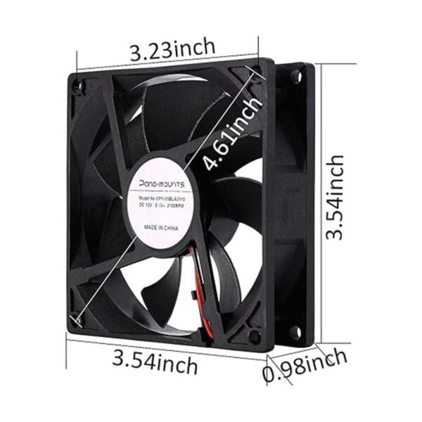 Paquete de 2 ventiladores de computadora de 3.543 in_3