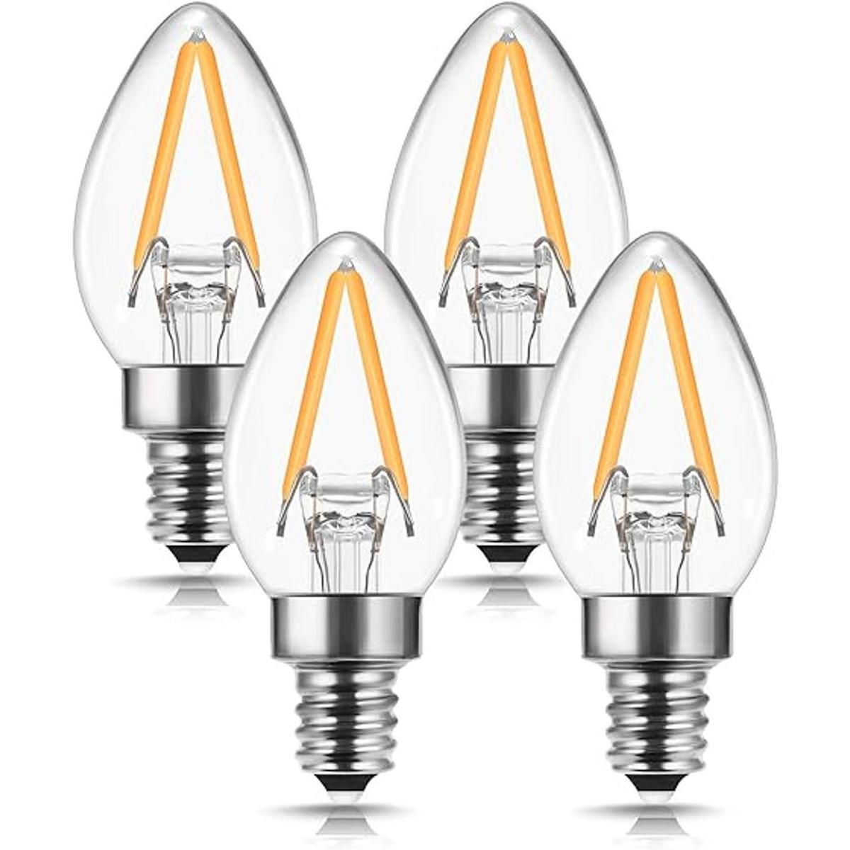 DORESshop Mini bombilla LED de candelabro C7 bombilla de