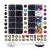 EuTengHao Kit de 810 cuentas de roca de lava de color con
