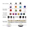 EuTengHao Kit de 810 cuentas de roca de lava de color con
