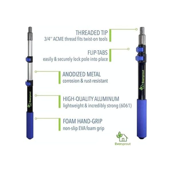 EVERSPROUT Poste telescópico de extensión de 1.5 a 3 pies