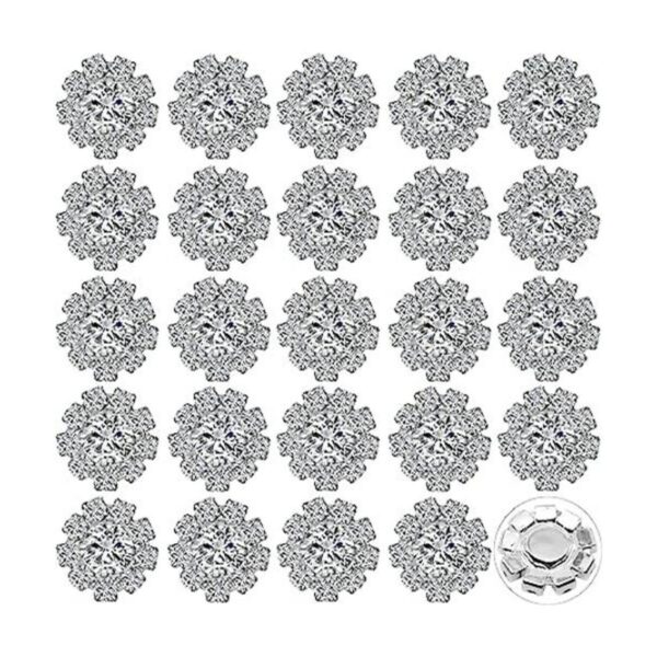 Paquete de 24 botones de diamantes de imitación_1