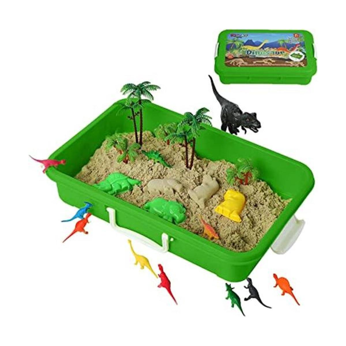Kit de arena de juego de dinosaurios 2 bolsas de arena y