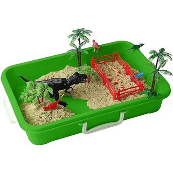 Kit de arena de juego de dinosaurios 2 bolsas de arena y_4