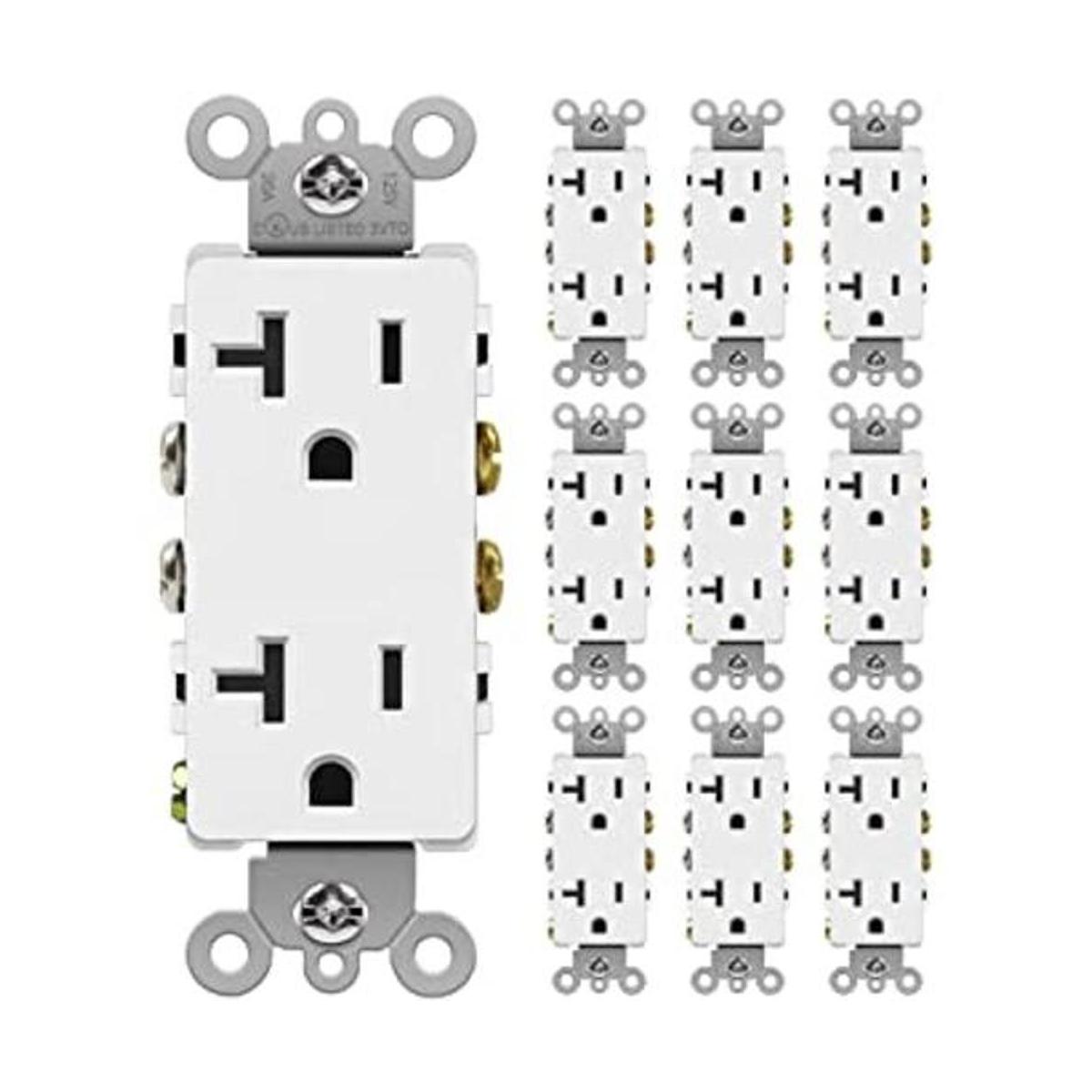 BESTTEN Toma de corriente decorativa de pared de 20
