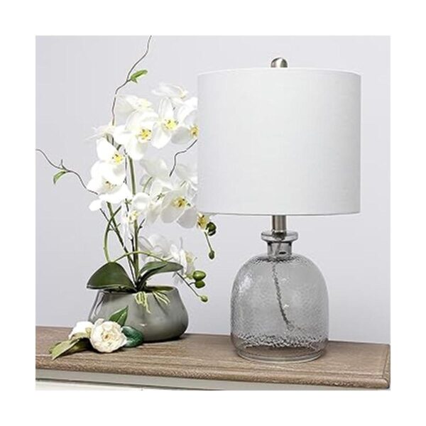 Elegant Designs LT3334GRY Lámpara de mesa de vidrio_5