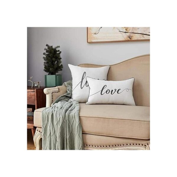 Sanmetex r Fundas de almohada decorativas de 12 x 20