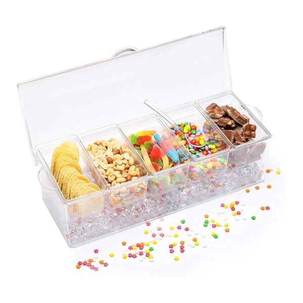 MJM Servidor de condimentos bandeja de condimentos