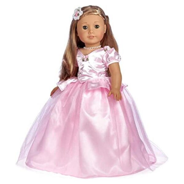 DreamWorld Collections Bonito rosa Vestido collar y_1