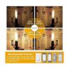 CRLight Bombilla LED regulable de 8 W 2700 K luz blanca