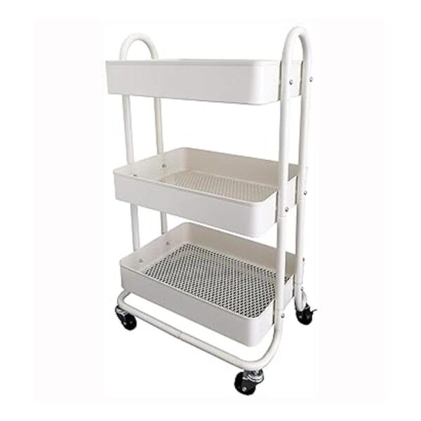 MaxWorks 50175 Carrito de metal con ruedas de 3 niveles_2