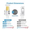 Bombilla LED G4 de 3 W equivalente a 20W25 W T3 JC tipo