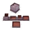 Suministros de oficina de cuero cajas de almacenamiento y_3