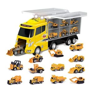FUN LITTLE TOYS Camiones de construcción 12 en 1 para_1
