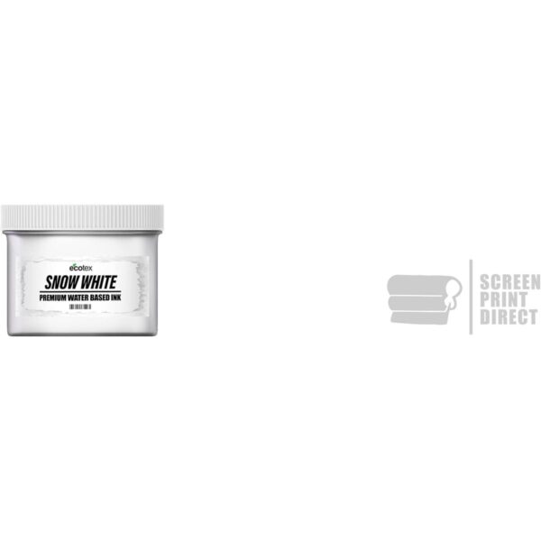 Ecotex Tinta de serigrafía a base de agua blanca nieve 8