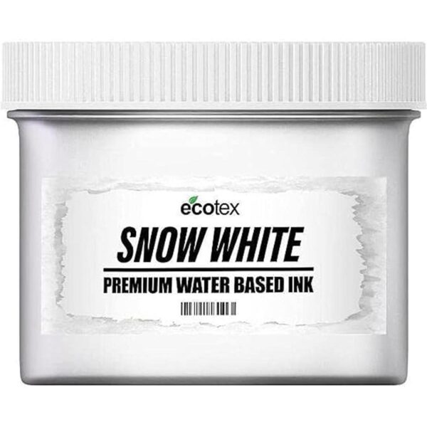 Ecotex Tinta de serigrafía a base de agua blanca nieve 8