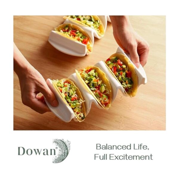 DOWAN Soporte para taco de porcelana 9.75 pulgadas