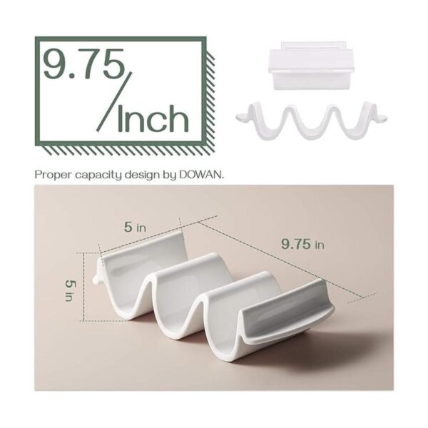 DOWAN Soporte para taco de porcelana 9.75 pulgadas