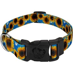 Country Brook Petz Collar de perro con girasoles de lujo_1