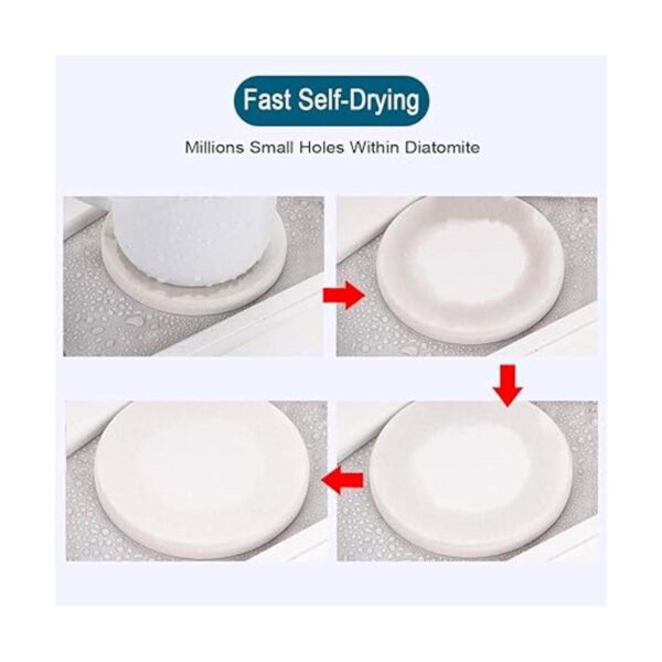OwnMy Juego de 4 posavasos absorbentes de agua para