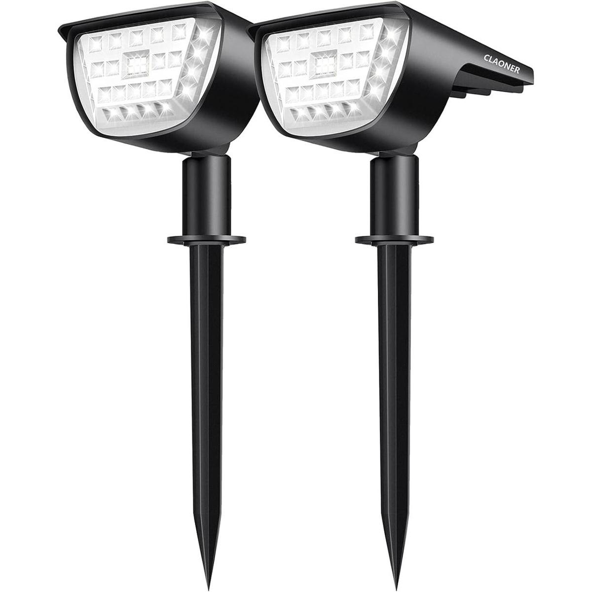 Claoner Luces solares para exteriores IP65 impermeables