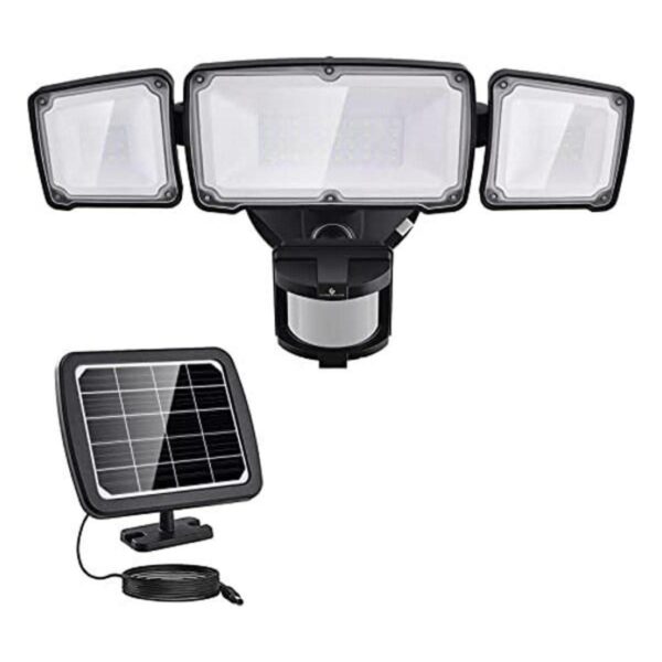 Luz LED de seguridad solar de 1600 lm para exteriores_1