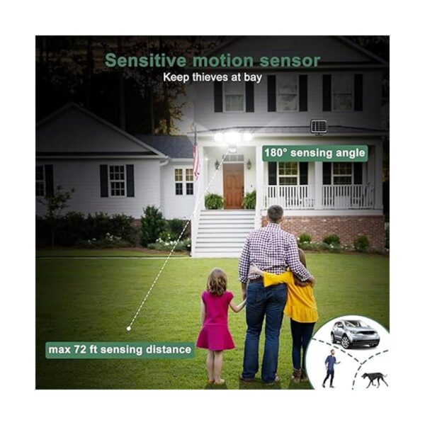 Luz LED de seguridad solar de 1600 lm para exteriores_4