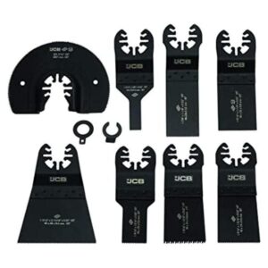 JCB Juego de cuchillas oscilantes multiherramienta de 8