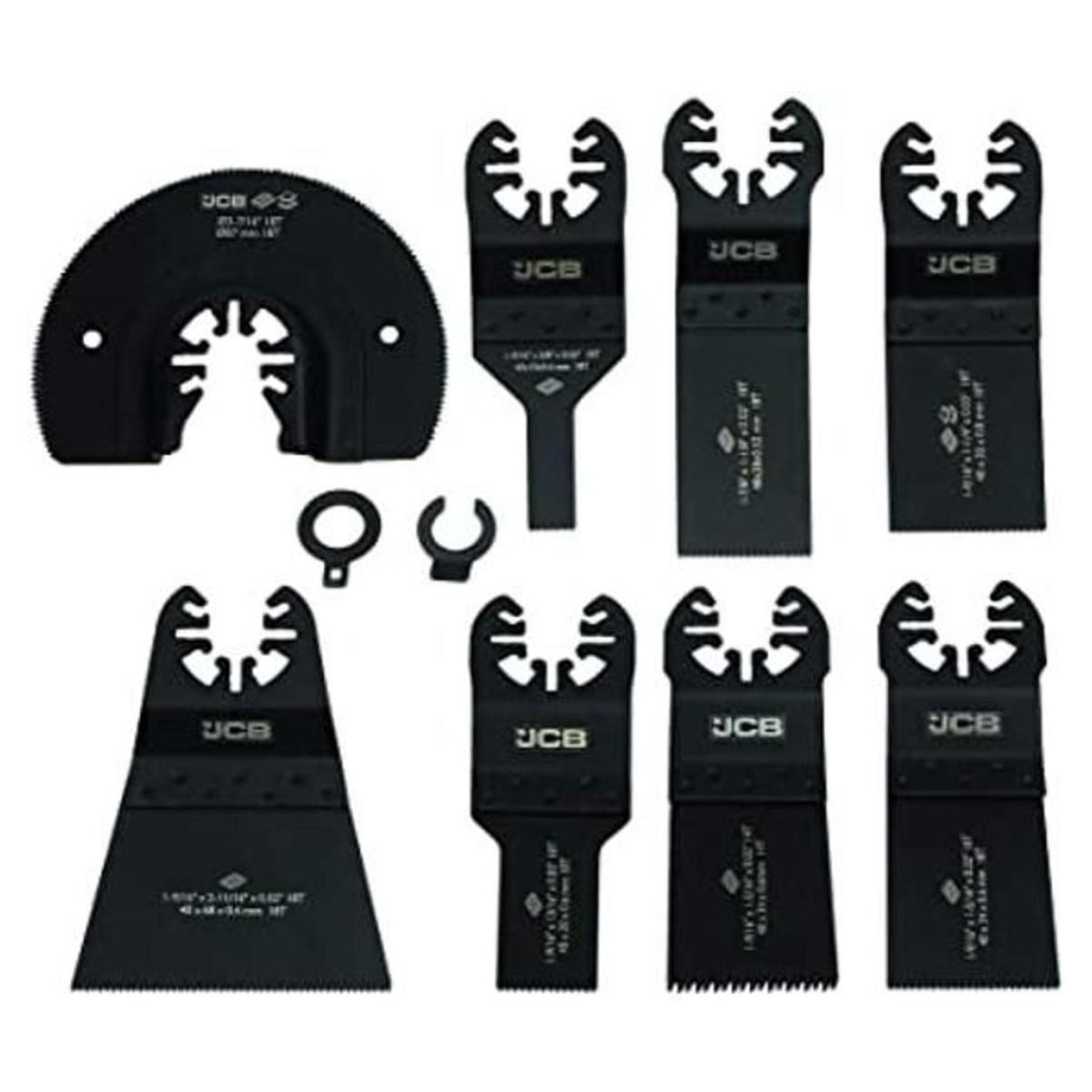 JCB Juego de cuchillas oscilantes multiherramienta de 8