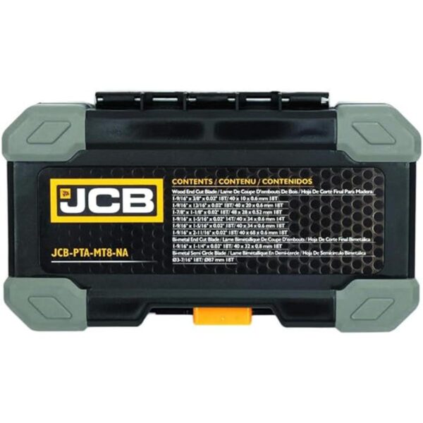 JCB Juego de cuchillas oscilantes multiherramienta de 8