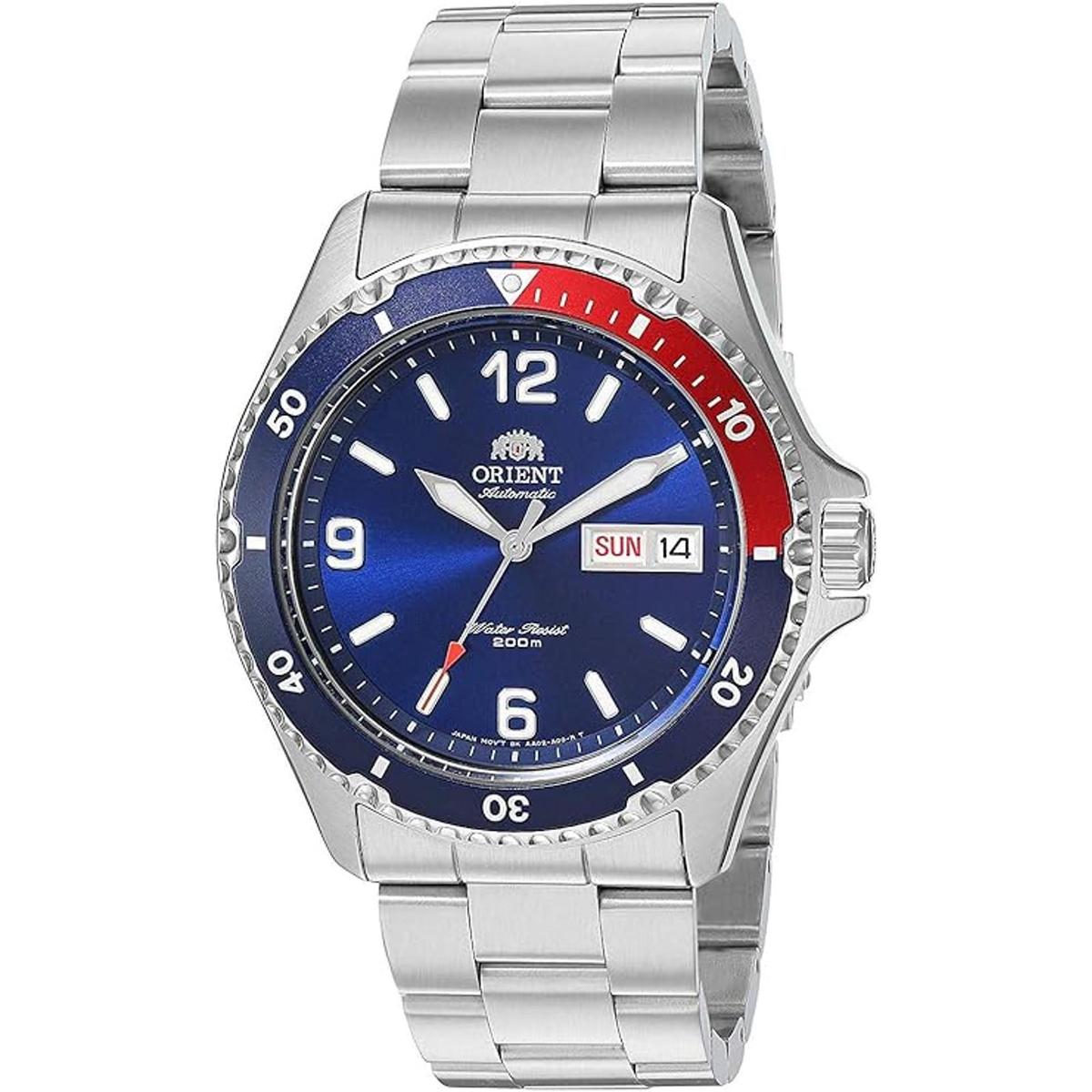 Orient Mako II Reloj de buceo japonés de acero inoxidable