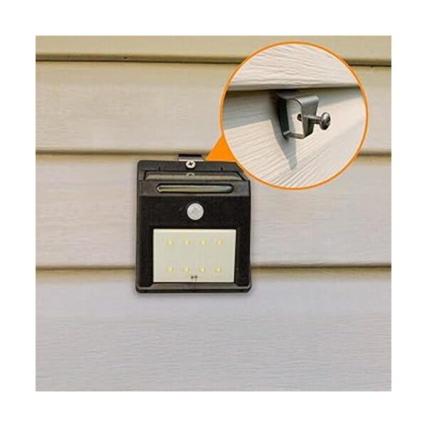 Gancho para luces solares con sensor de movimiento y de