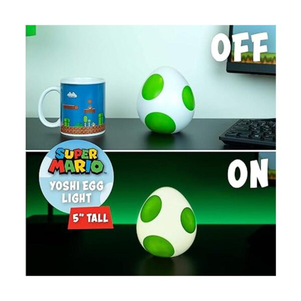 Paladone Yoshi Lámpara de huevo de 5 x 4 pulgadas con_2
