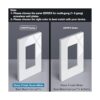 BESTTEN Placa de pared sin tornillos de 1 banda USWP6_5