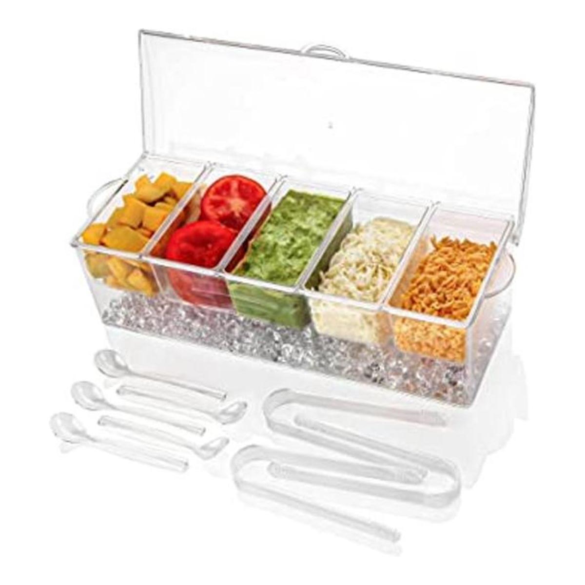 IVYHOME Organizador de servidor de condimentos de 5
