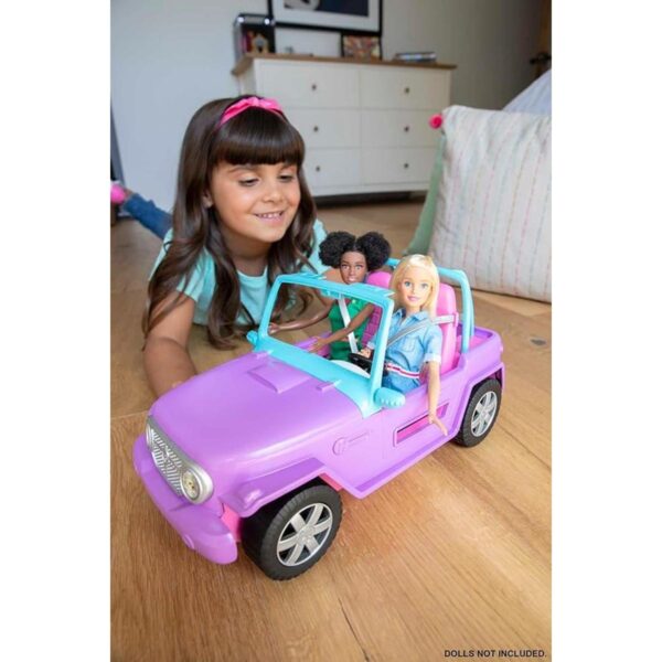 Barbie Vehículo todo terreno color morado con asientos_2