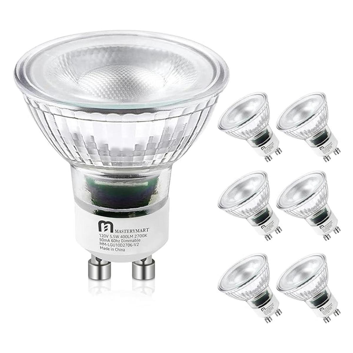 Mastery Mart Bombilla LED GU10 equivalente a 50 W 55 W