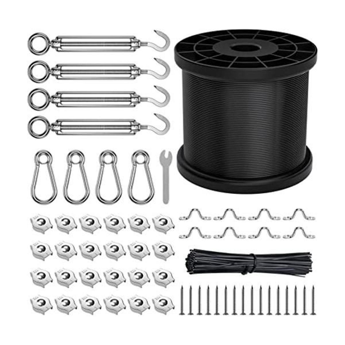 Filfresh Kit de cadena de luces para colgar cable de