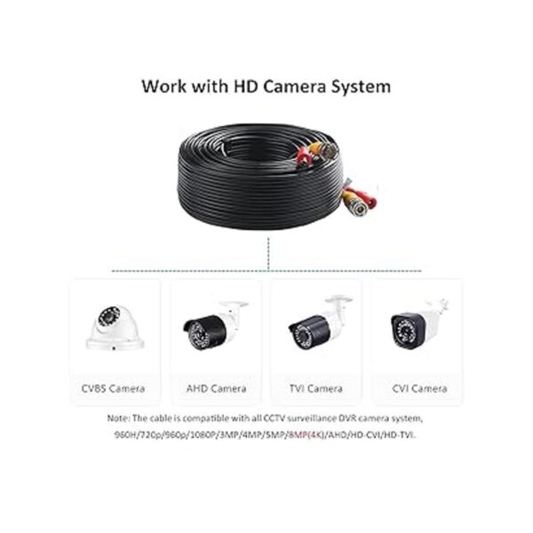 Anlink 4 Pack 4K8MP 100Ft30M AllinOne BNC Video Power_3