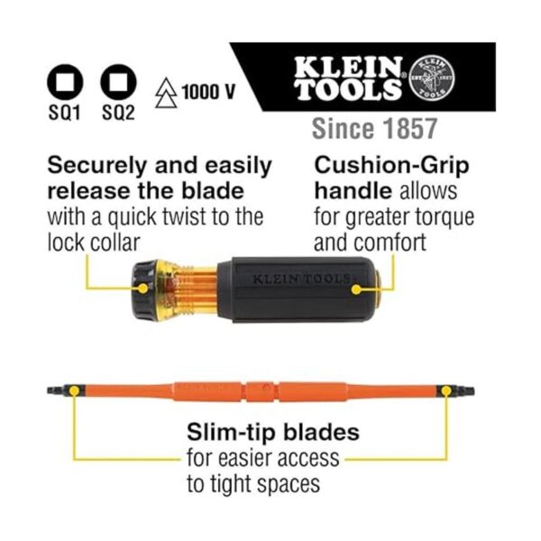 Klein Tools 32287 Destornillador aislante juego de_2