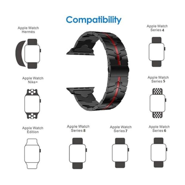 RABUZI Correa de reloj compatible con Apple Watch Band de_3