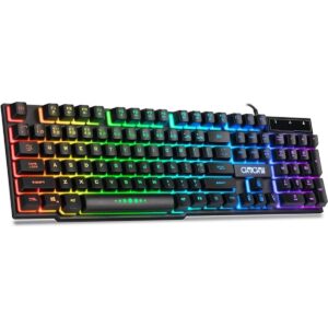 Teclado para juegos con cable para Mac PC PS5 PS4 Xbox_1