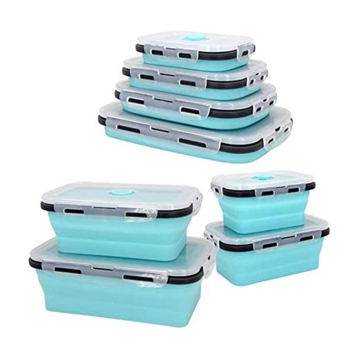 Plastic Food Storage Containers With Lids 4PC Silicone